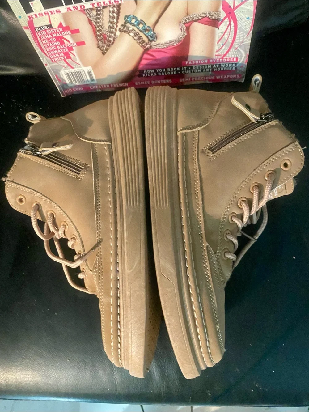 BBS Men's Casual Lace-Up Boots in Tan Sz. 8.5/9